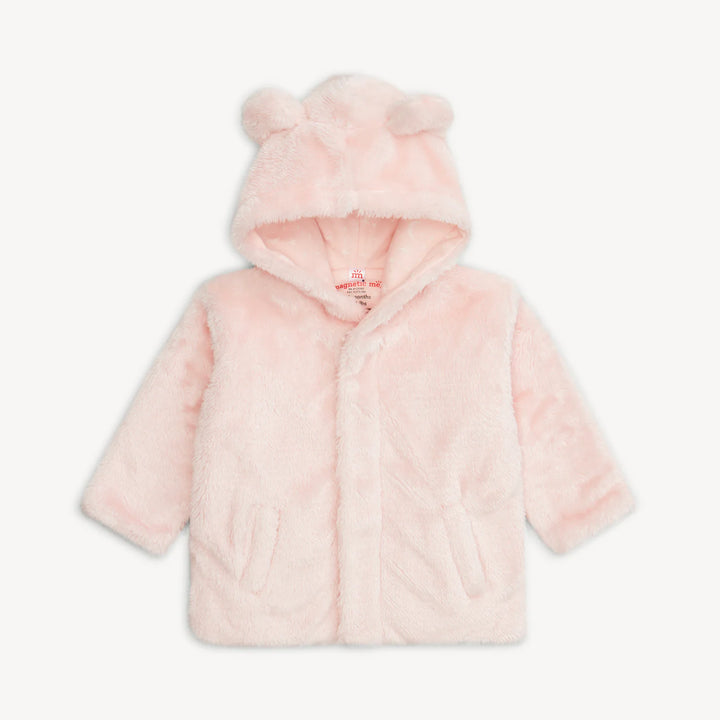 Minky Bear Jacket/Pink Blossom