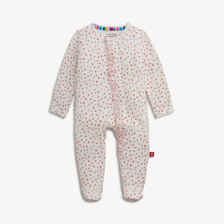 Apple Blossom Ruffle Magnetic Footie