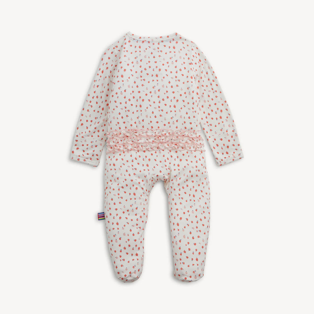 Apple Blossom Ruffle Magnetic Footie