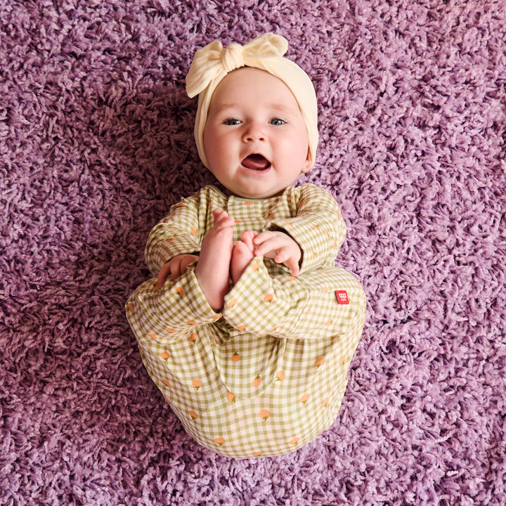 Pumpkin Plaid Modal Magnetic Convertible Coverall