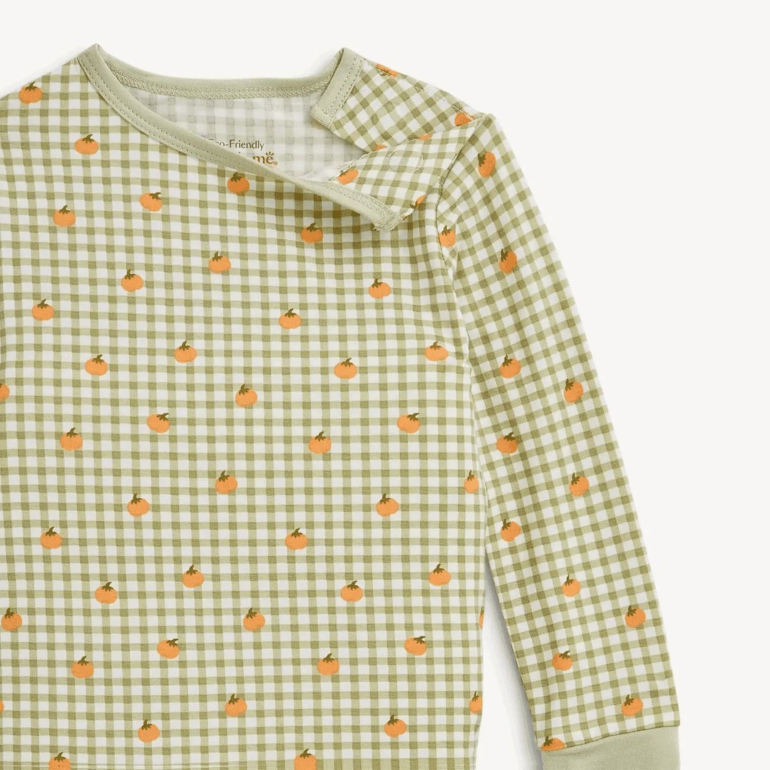 Pumpkin Plaid Modal Magnetic PJ Set