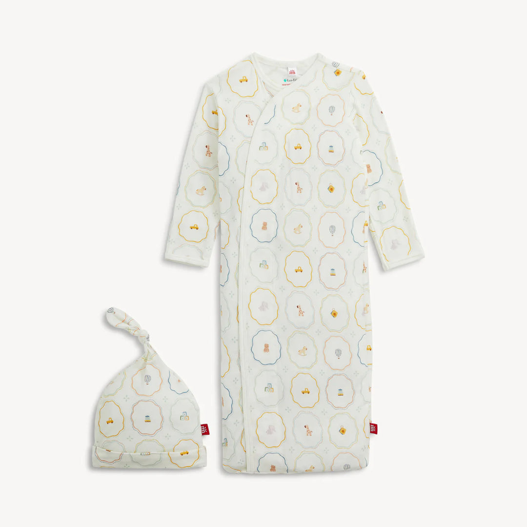 Nursery Magic Modal Magnetic Gown & Hat Set