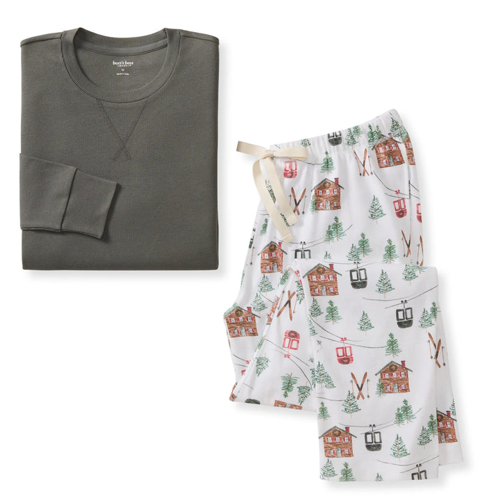 Ski The Alps Matching Family Pajamas- MENS