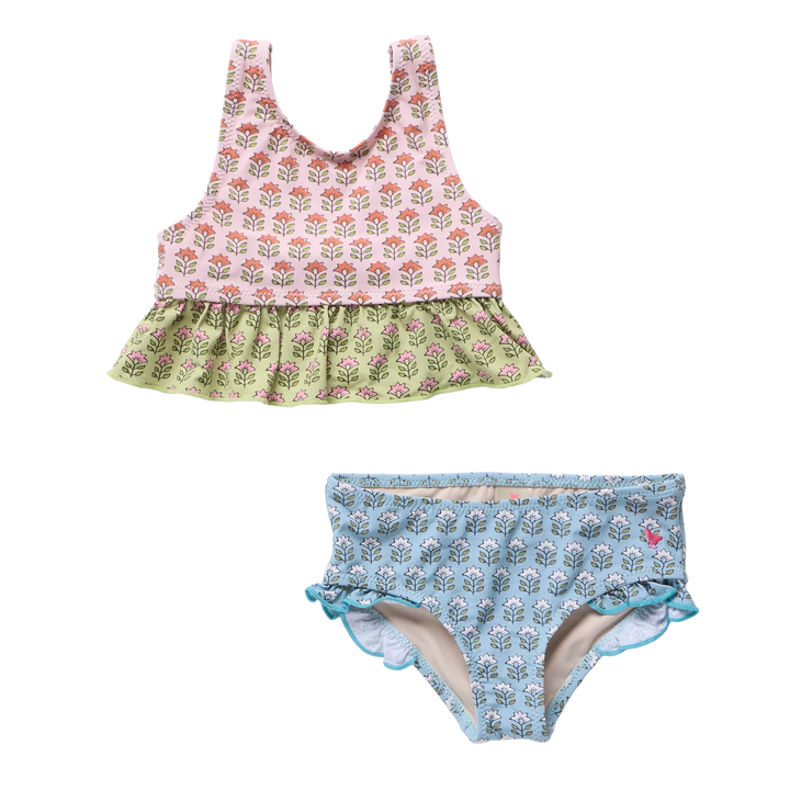 Multi Prairie Block Palmer Tankini