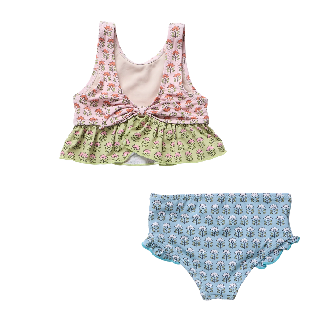 Multi Prairie Block Palmer Tankini