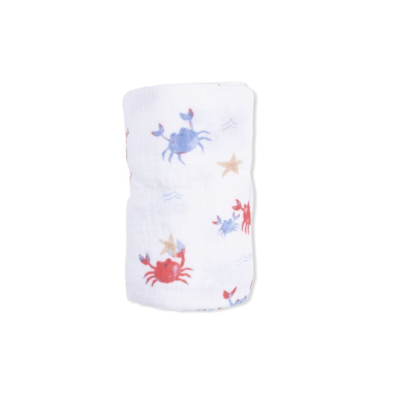 Swaddling Blanket | Crayon Crabs