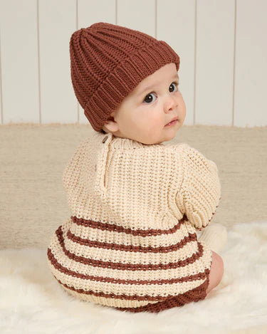 Chunky Knit Beanie || Cranberry