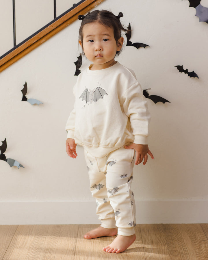 Relaxed Fleece Sweatpant || Baby Bats