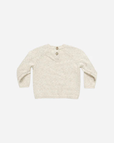 Knit Sweater || Speckled Natural