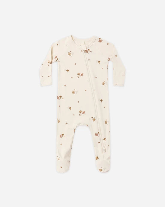 Bamboo Zip Footie Woodland
