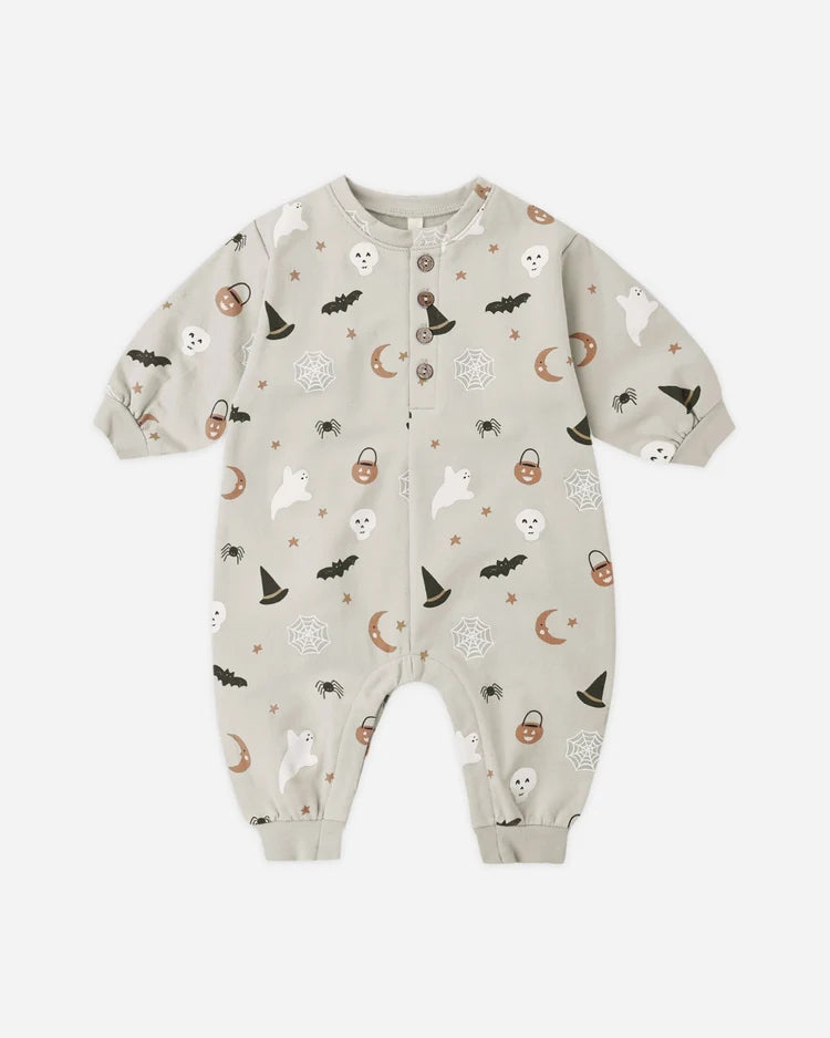 Relaxed Fleece Jumpsuit- Halloween