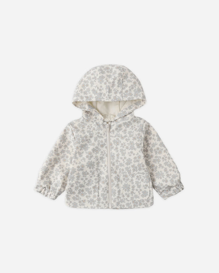 Rain Coat || Blue Floral