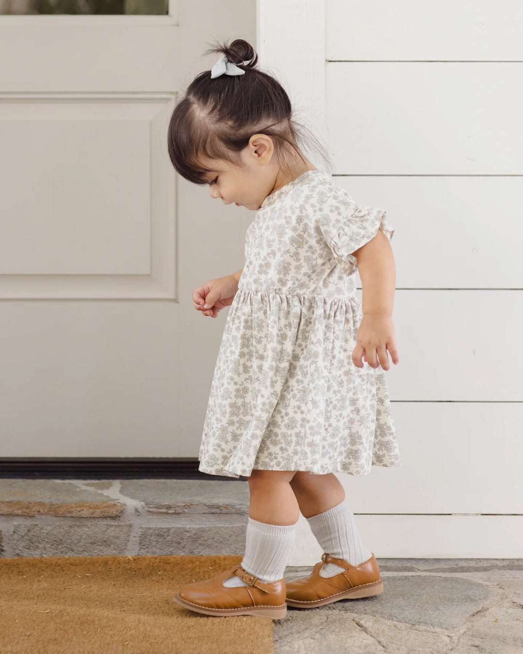 Bamboo Babydoll Dress || Blue