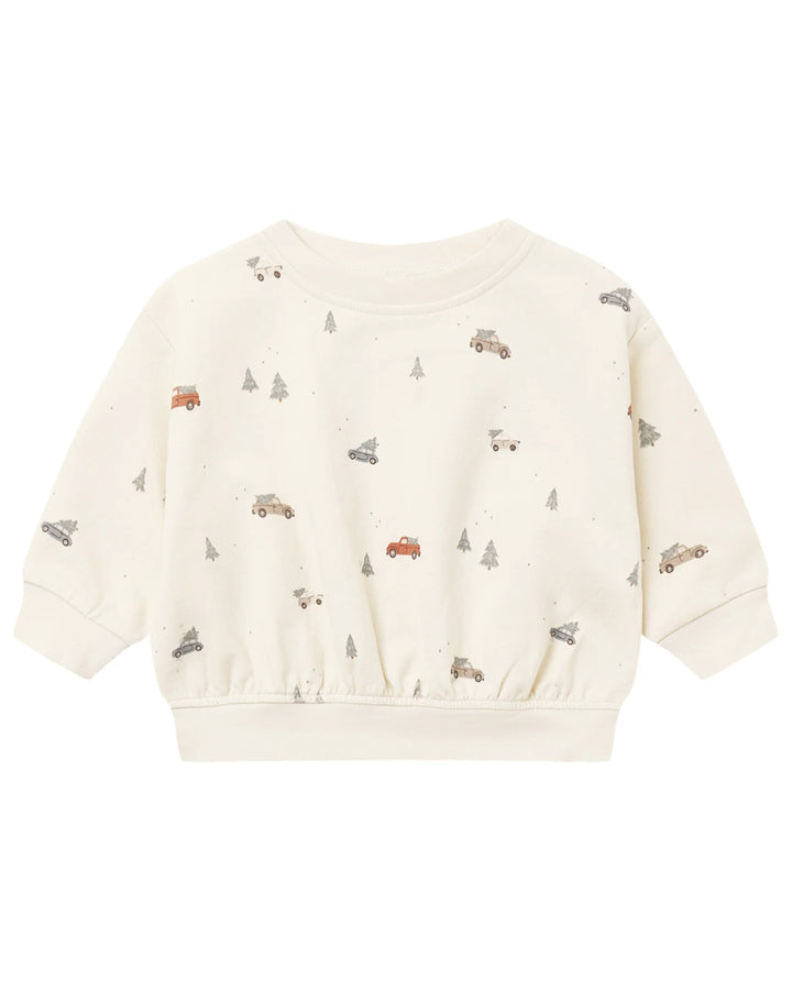 Relaxed Fleece Sweatshirt Holiday Drive