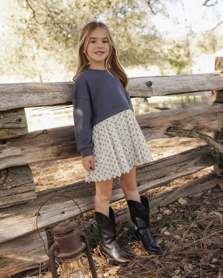 Sweatshirt Dress - Vintage Fleur