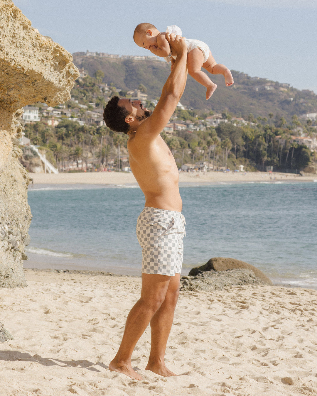 Men's Boardshort in Coastal Check