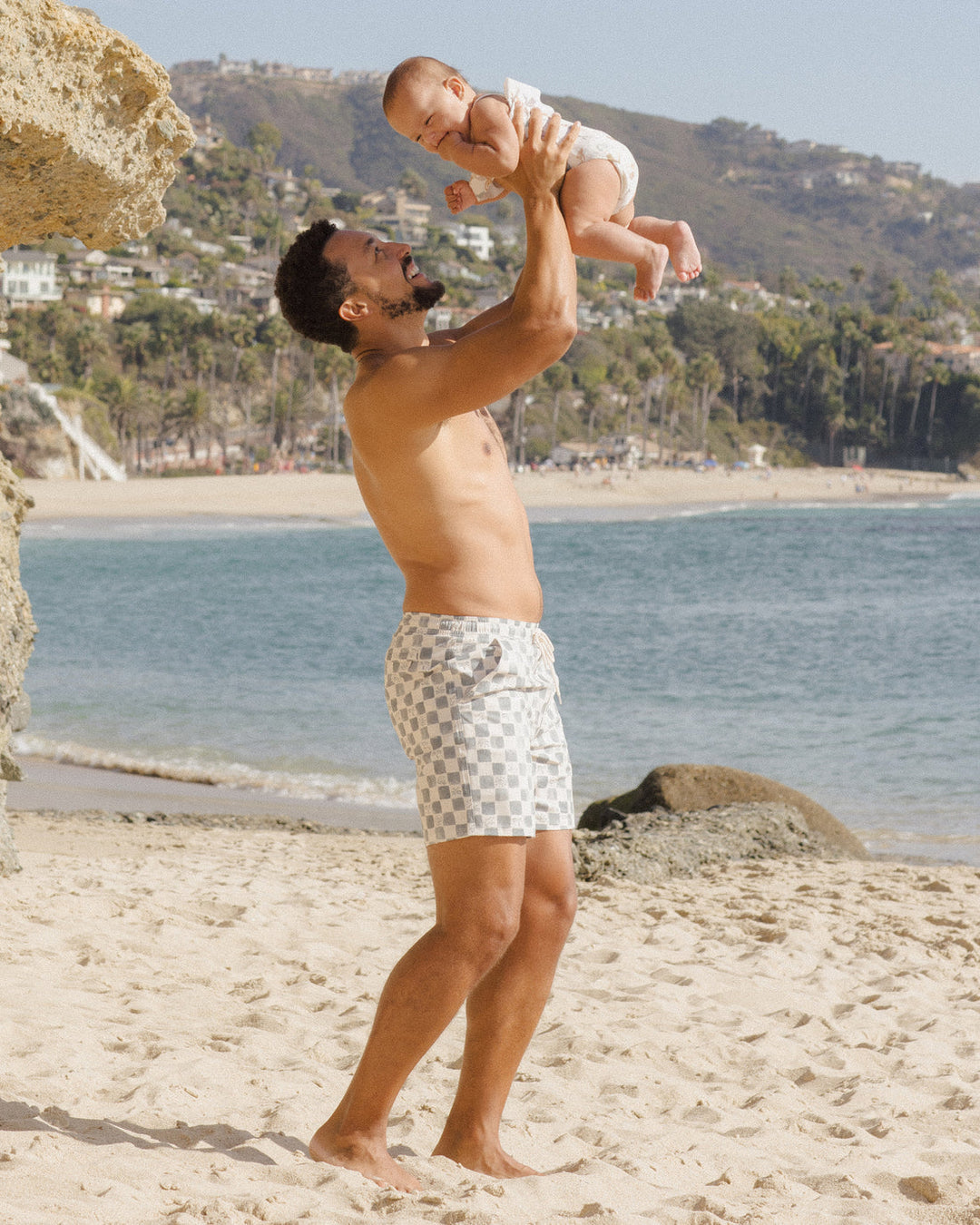 Men's Boardshort in Coastal Check