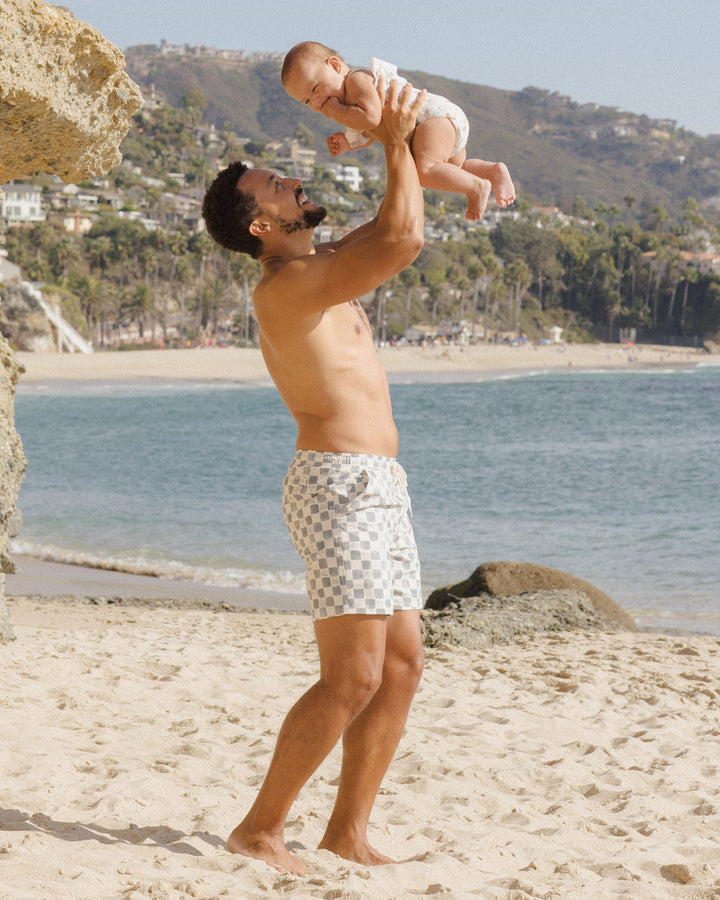 Men's Boardshort in Coastal Check