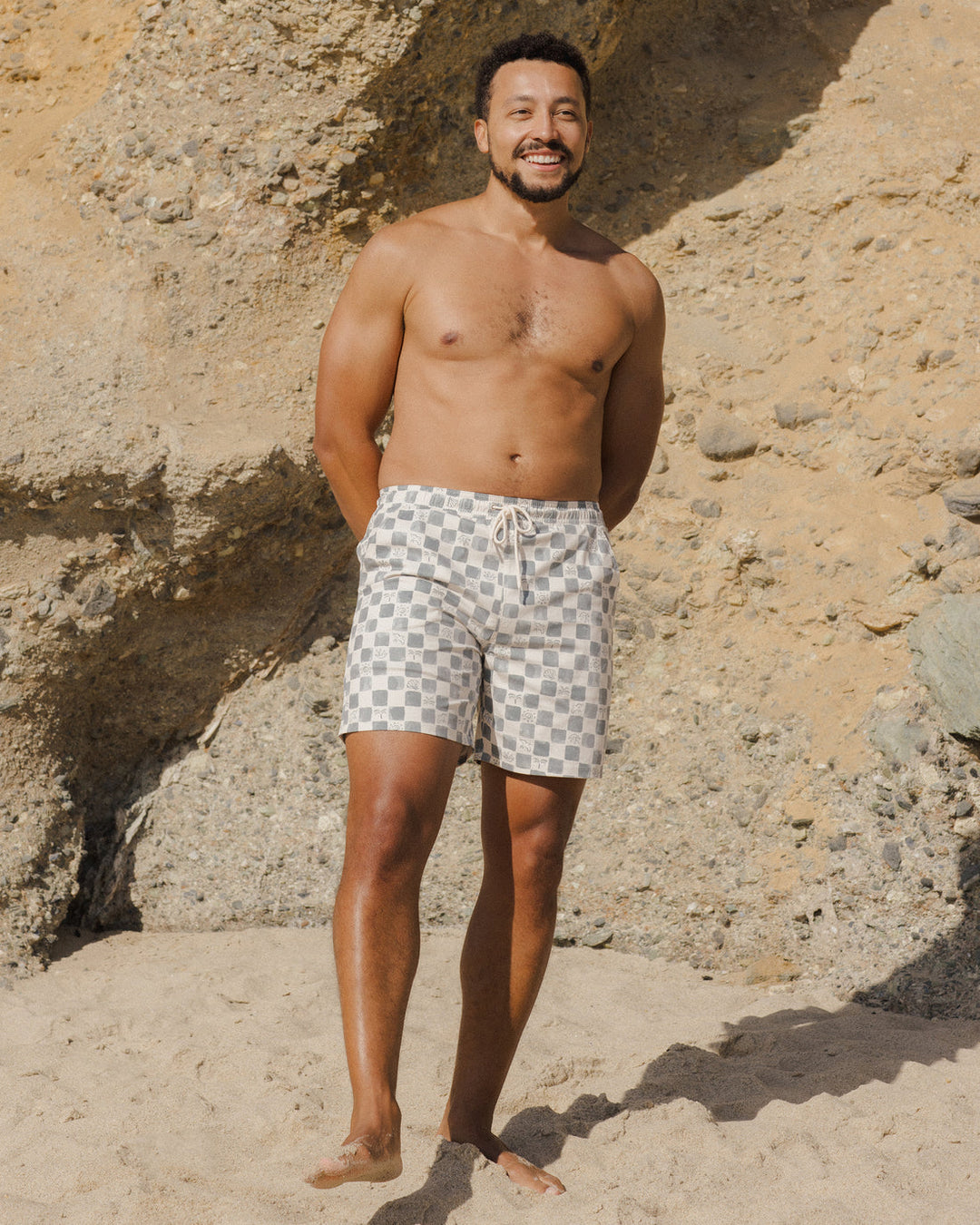 Men's Boardshort in Coastal Check