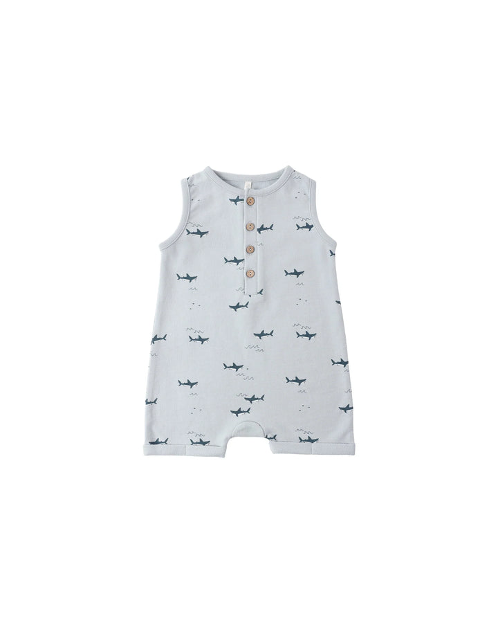 Davis Romper Sharks