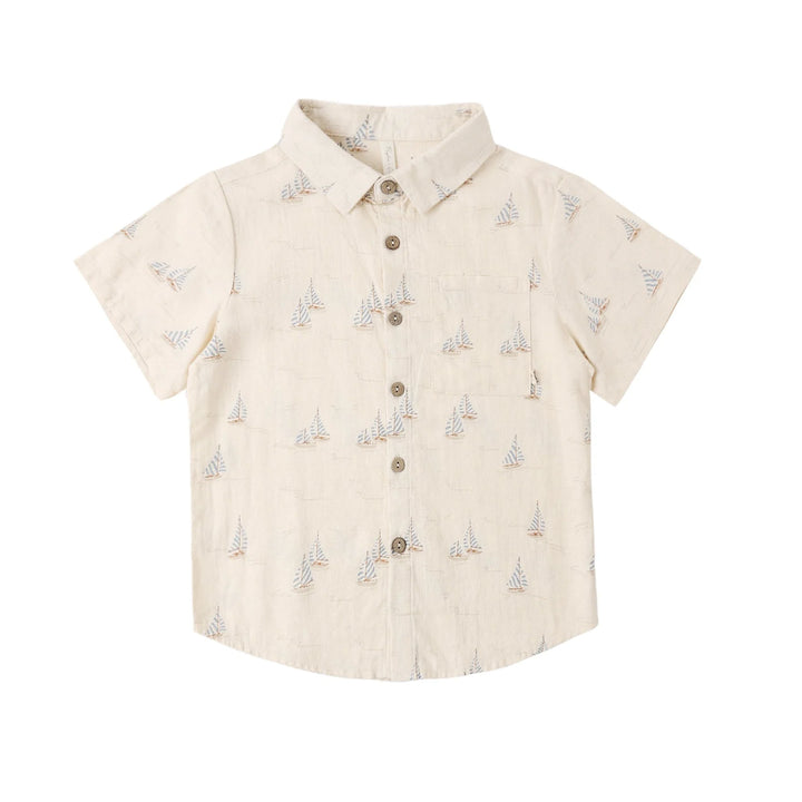 Collared Short Sleeve Shirt Sail