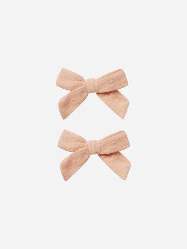 Bow With Clip || Apricot