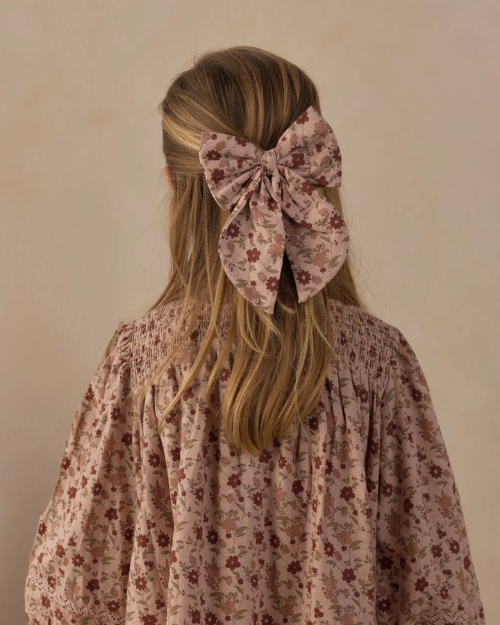 Oversized Bow Pink Floral