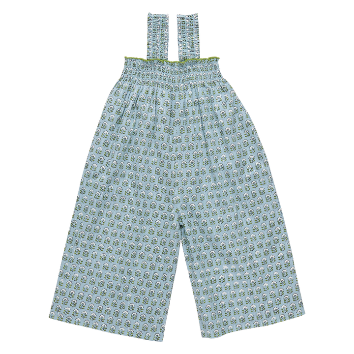 Girls Eleven Jumper - Blue Prairie Block Print