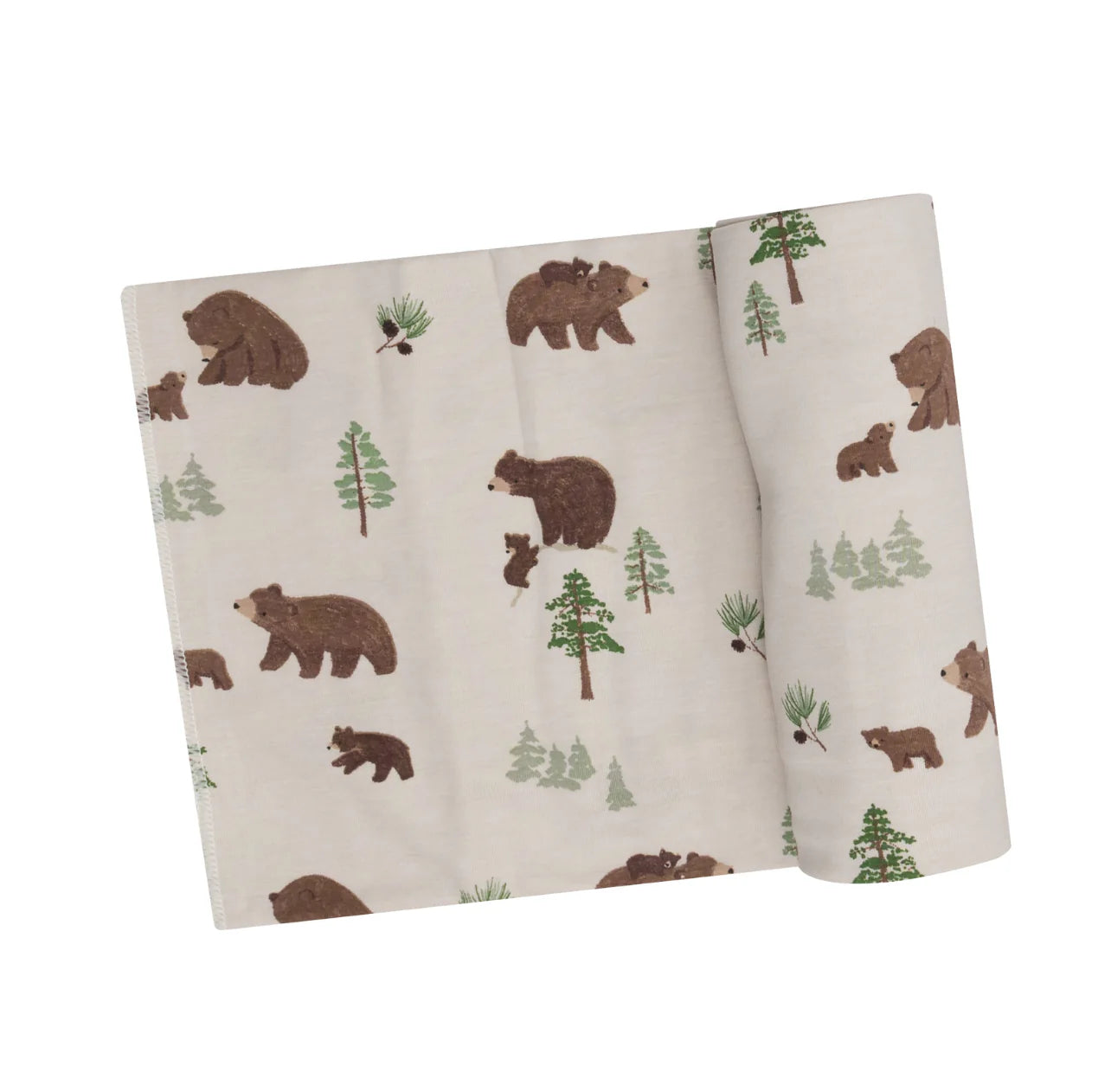 Sweet Brown Bears - Swaddle Blanket  45X45