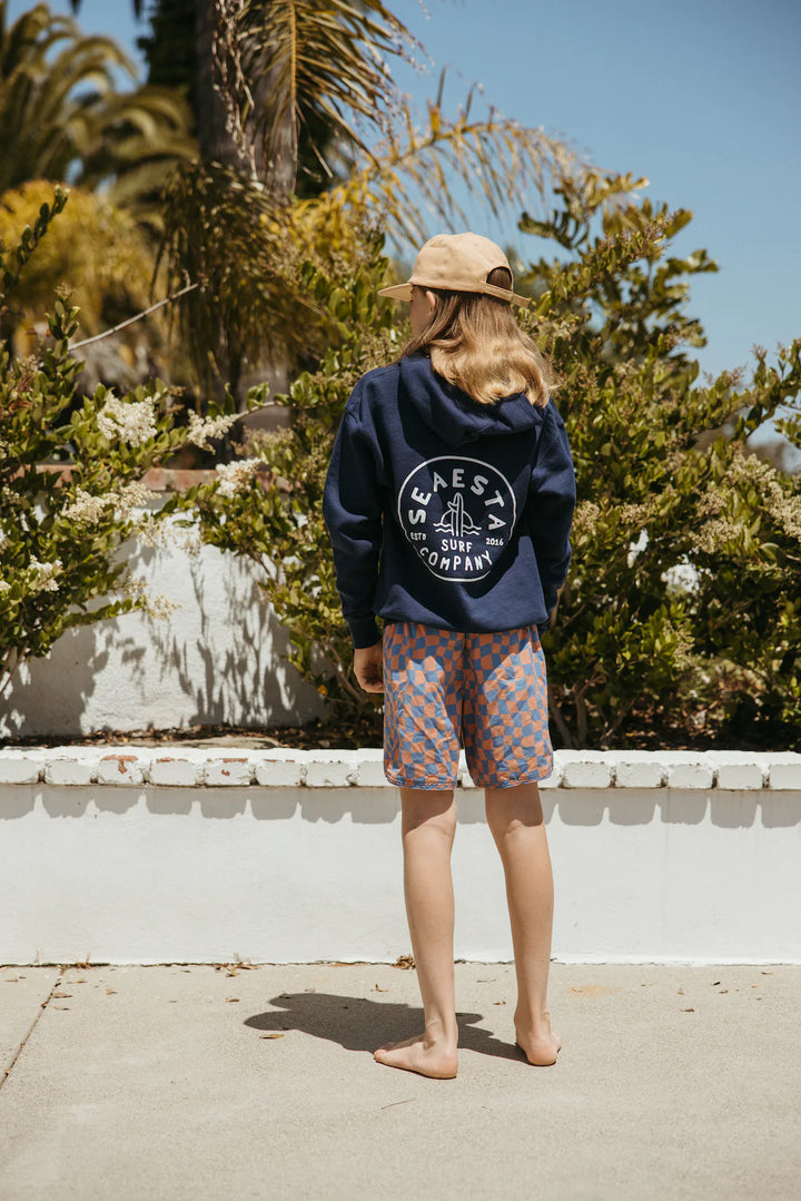 Shoreline Hoodie / Youth / Navy Blue