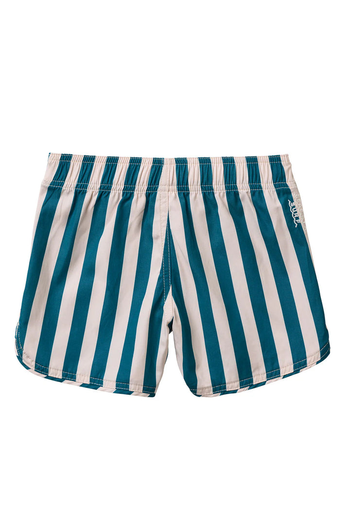 Seaesta Scallop Retro Flare Boardshort / Cabana Stripe / Charleston
