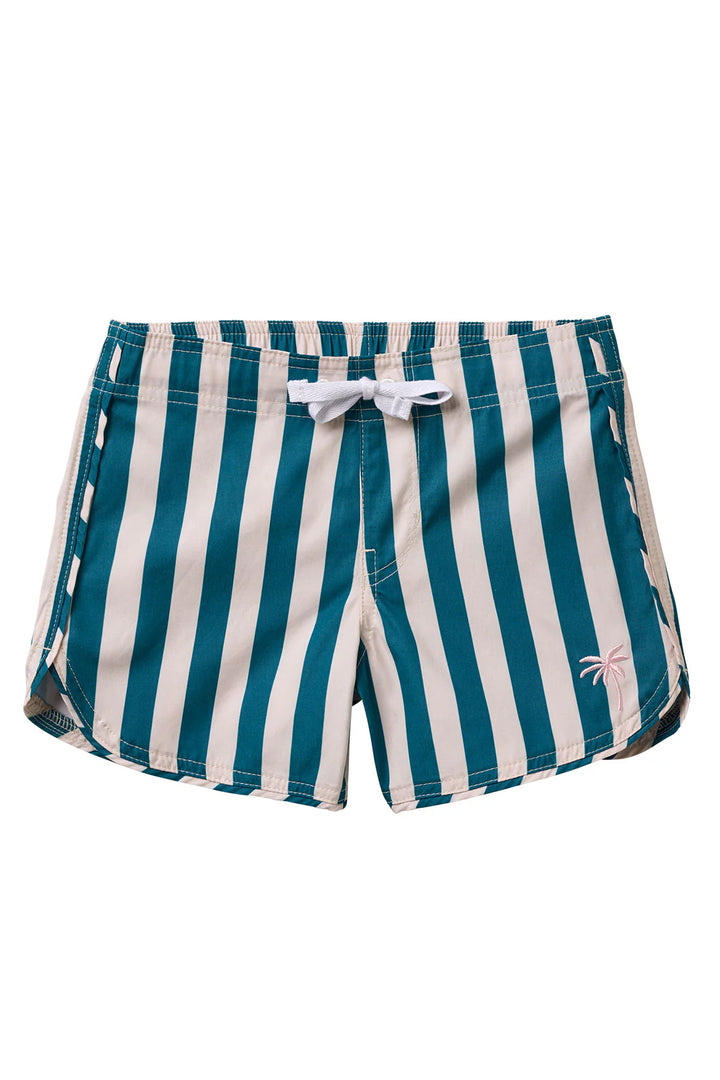 Seaesta Scallop Retro Flare Boardshort / Cabana Stripe / Charleston
