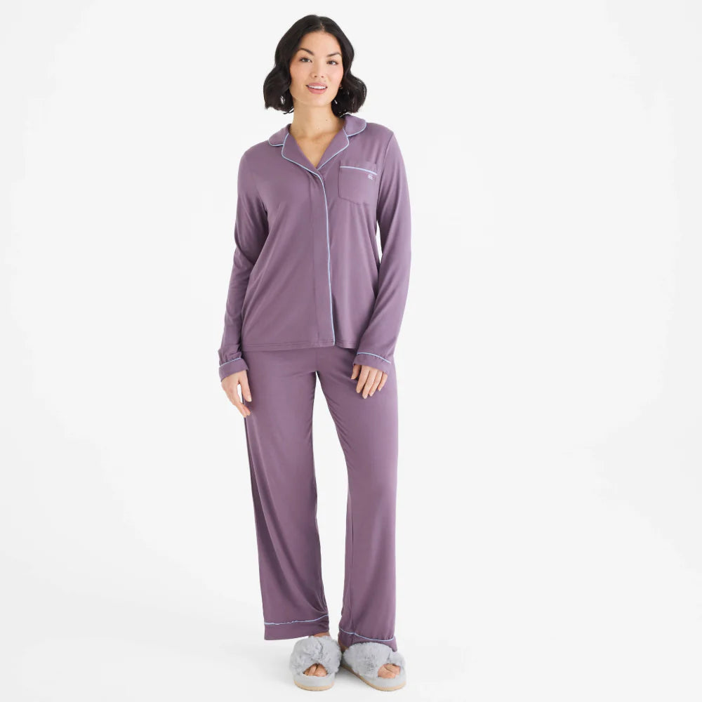 Women's Eggplant Magnetic ClassicL/S PJ Set