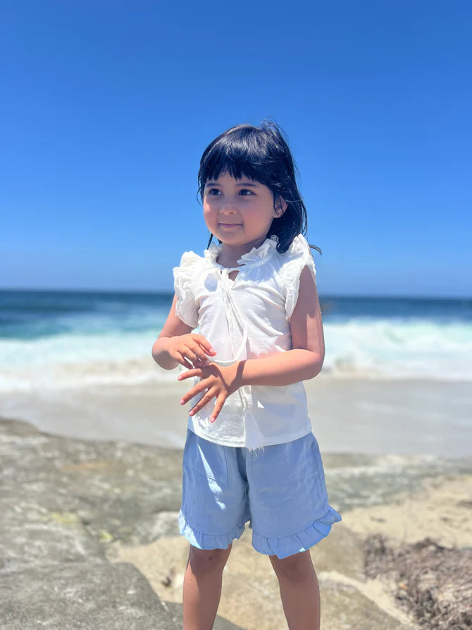 Brynlee Shorts in Chambray