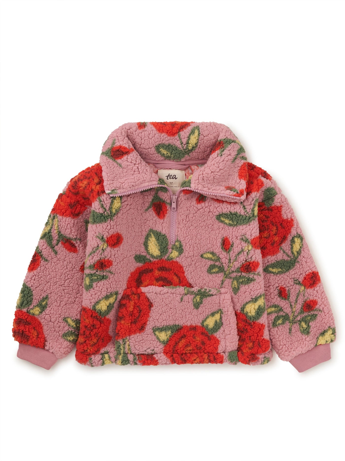 Teddy Fleece Pullover | Turkish Rose