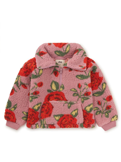 Teddy Fleece Pullover | Turkish Rose