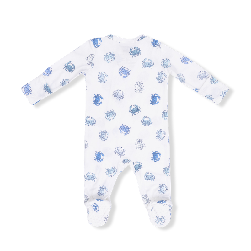 Blue Crabs - 2 Way Zipper Footie