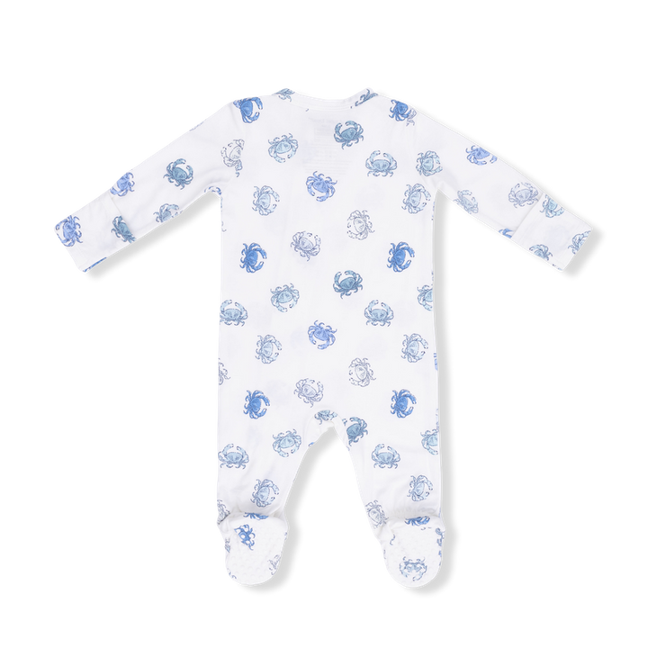 Blue Crabs - 2 Way Zipper Footie