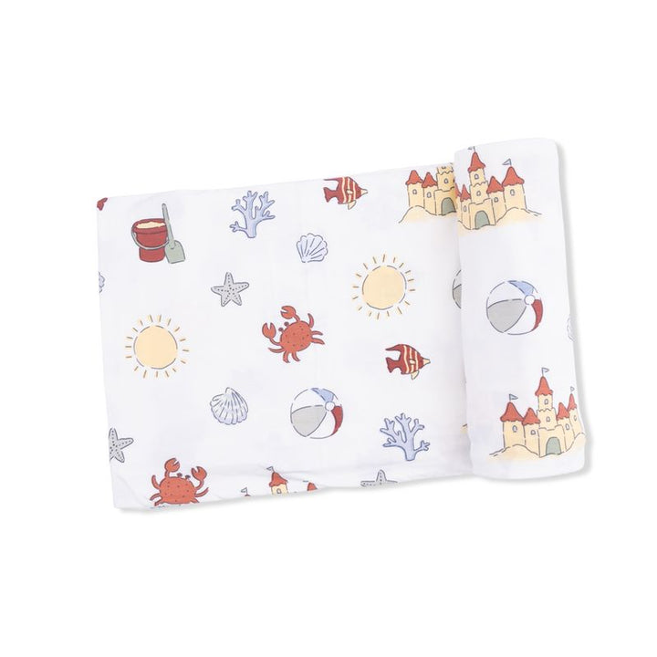 Swaddling Blanket | Sunny sandcastles