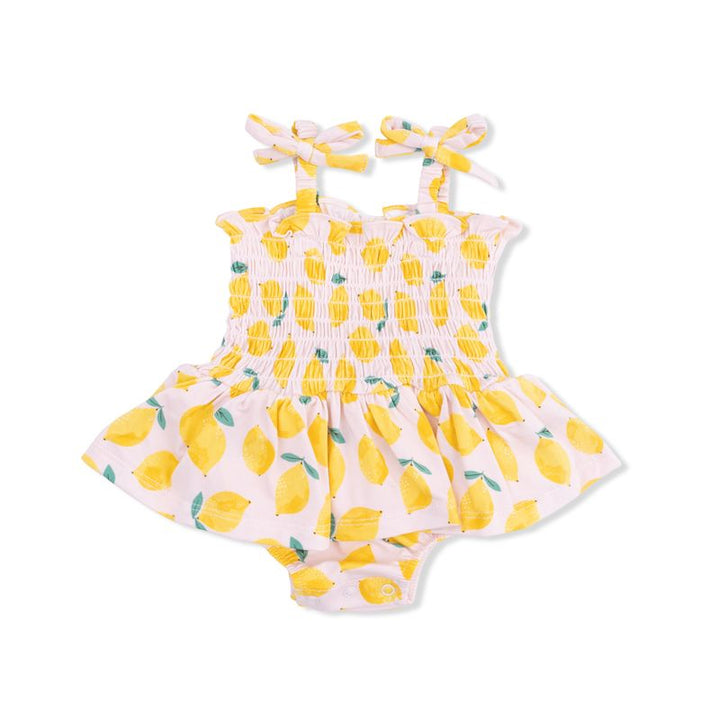 Sunny Lemons - Smocked Bubble with Skirt
