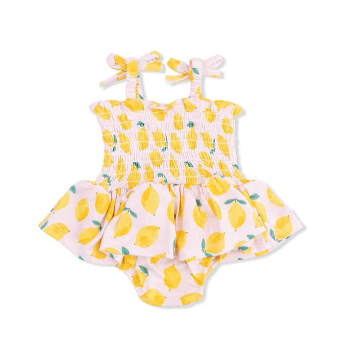 Sunny Lemons - Smocked Bubble with Skirt