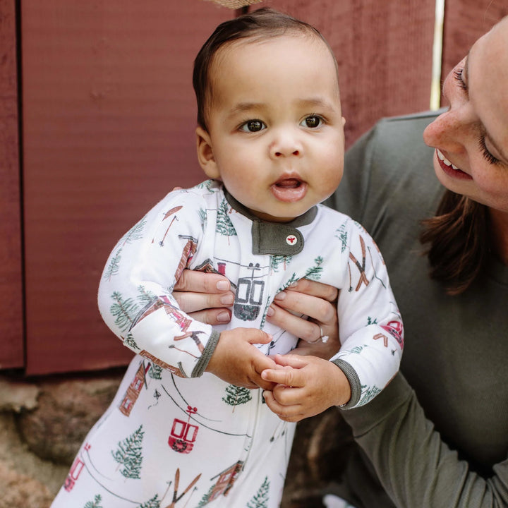 Ski The Alps Matching Family Pajamas- BABY