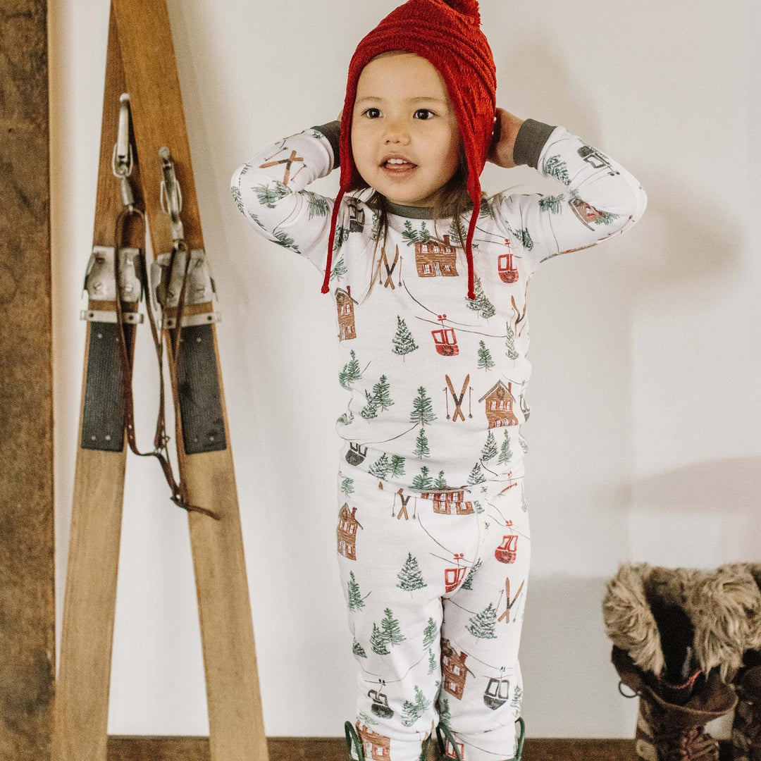 Ski The Alps Matching Family Pajamas- Kids