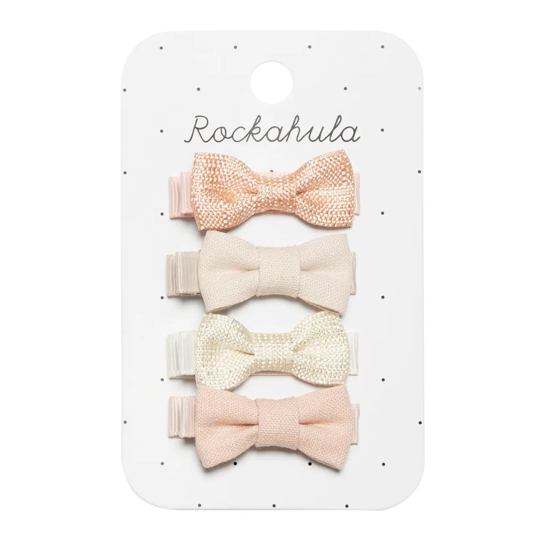 Nordic Shimmer Mini Bow Clips
