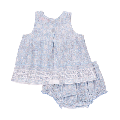 Baby Girls Jaipur 2-Piece Set - Light Blue Garden