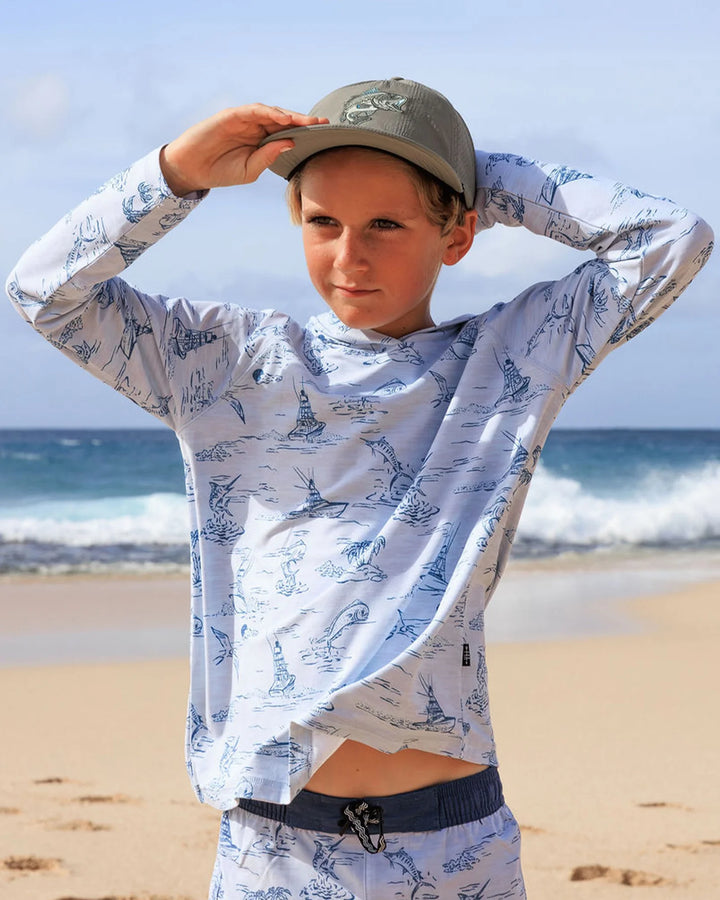 Reel Deal Tech Hoody - Out To Sea