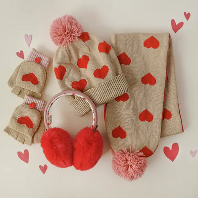 Sweetheart Knitted Gloves