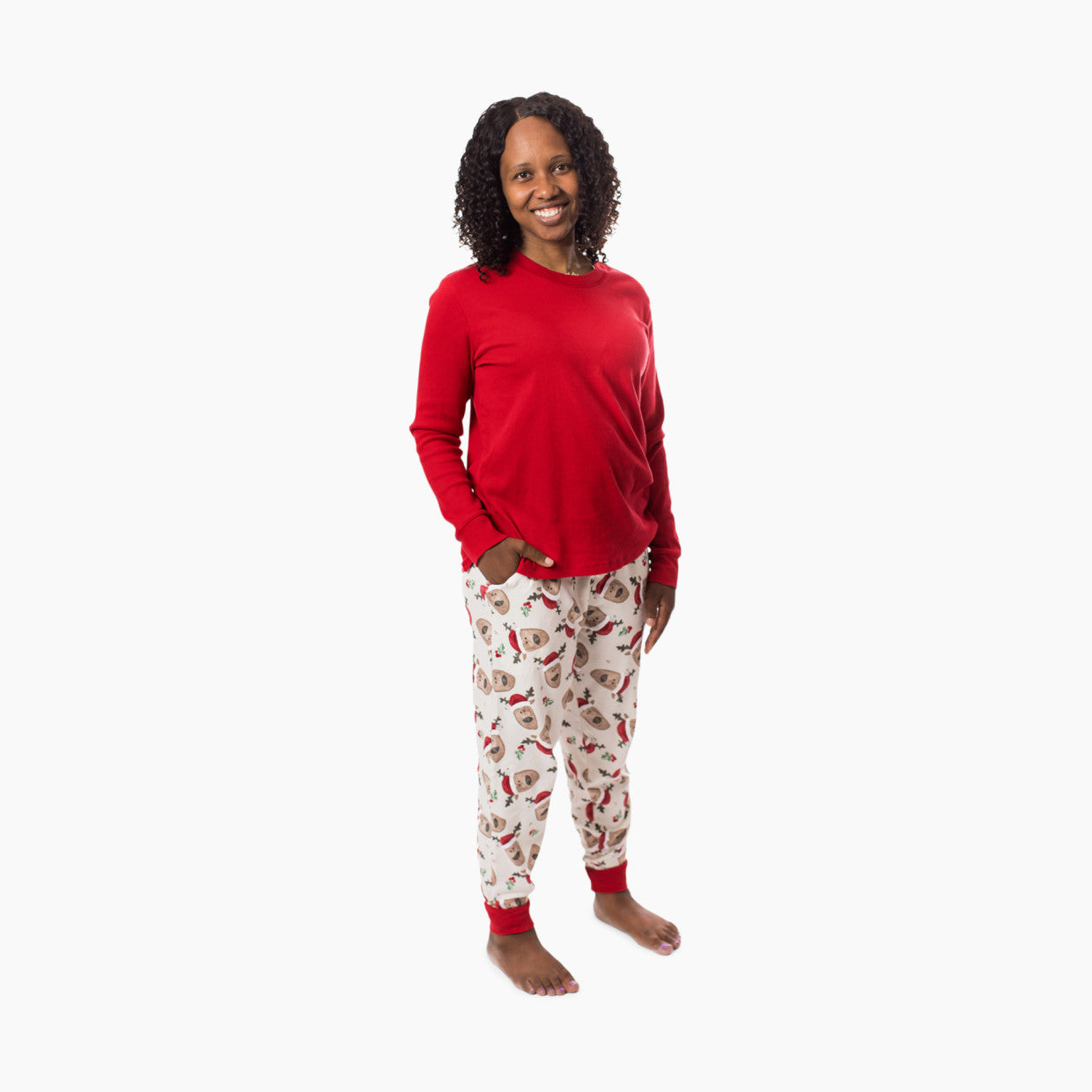 Womens Guide My Sleigh Pajama Set