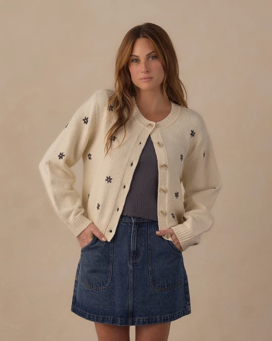 Women's Cheyenne Cardigan Midnight Daisies
