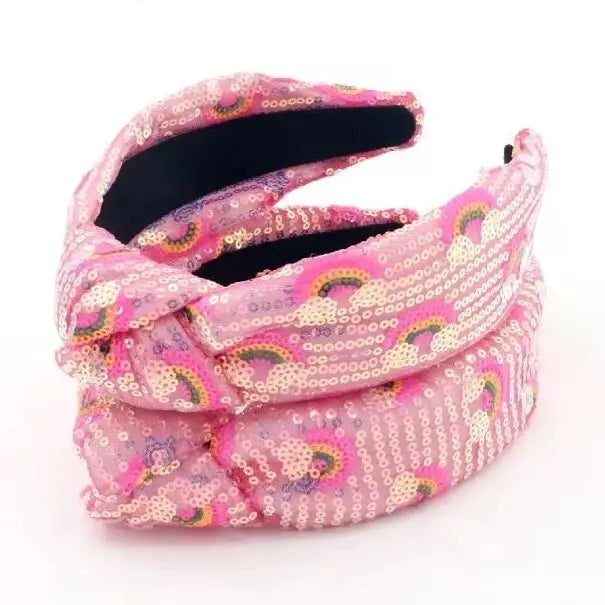 Sequin Rainbow Headband